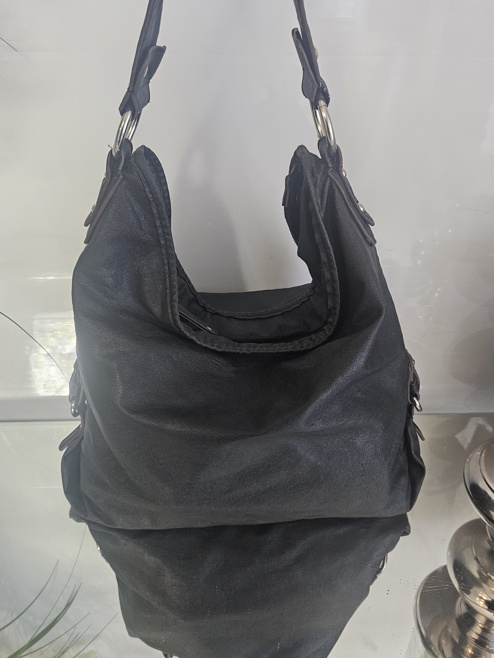 Black Women's Shoulder Bag - Classic Everyday Tote